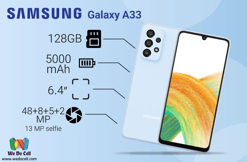 عکس و مشخصات گوشی موبایل سامسونگ مدل Galaxy A33