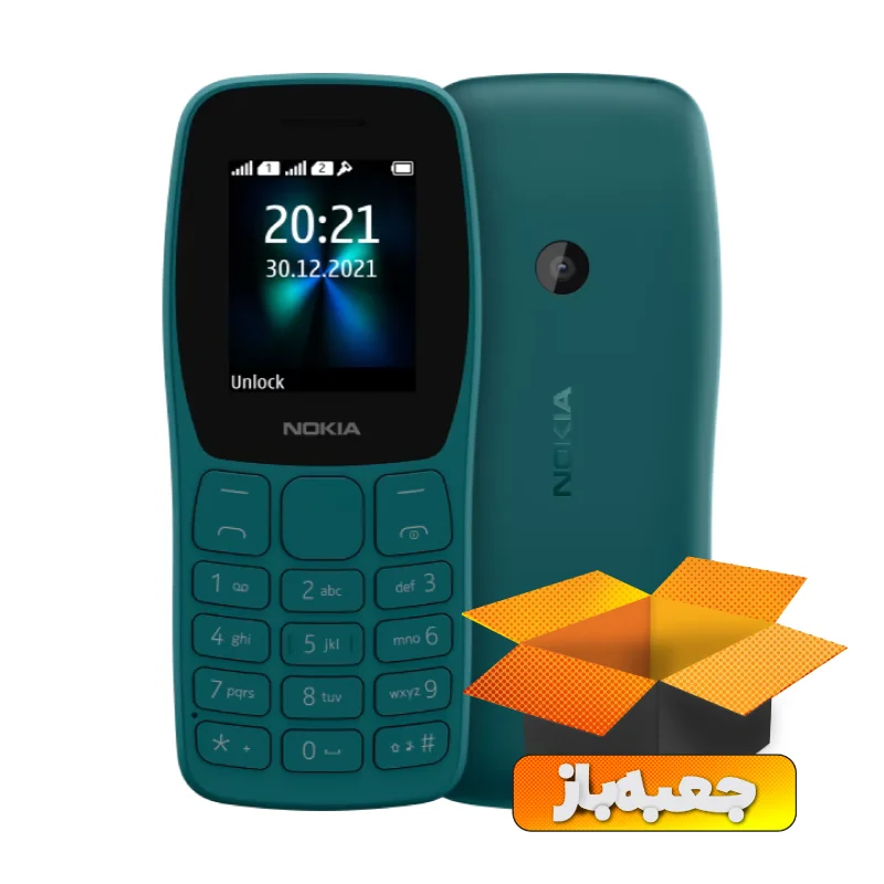 گوشی موبایل نوکیا 110 2022 مدل NEW TA-1468 DS دو سیم‌ کارت ظرفیت 32 مگابایت و رم 4 مگابایت